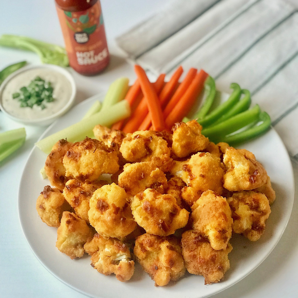 Roasted Chili Garlic Cauliflower Wings Recipe with Yai's Thai